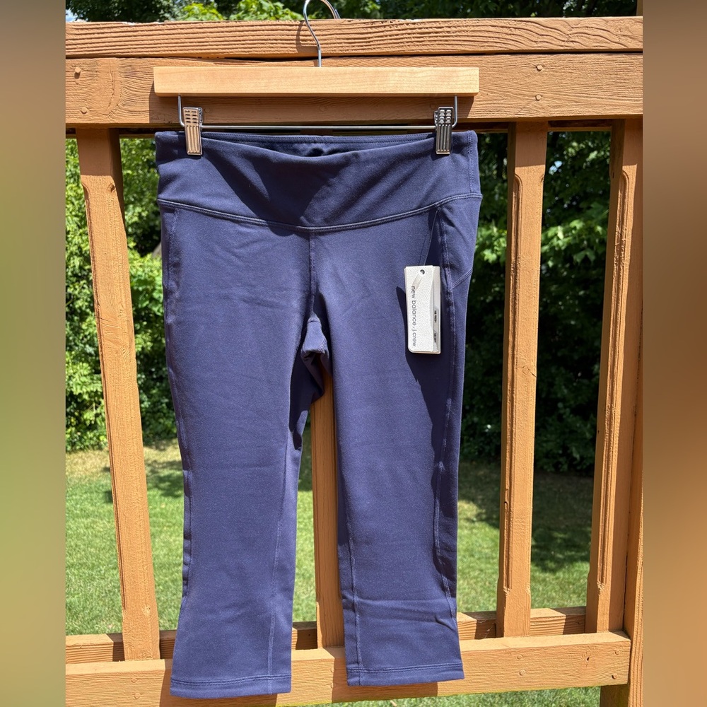 J. Crew x New Balance Dark Blue Capri Leggings NWT